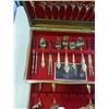 Image 2 : CANTEEN OF ROYAL SEALY GOLD PLATED CUTLERY