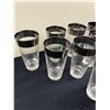 Image 2 : Silver Rimmed Highball Glasses