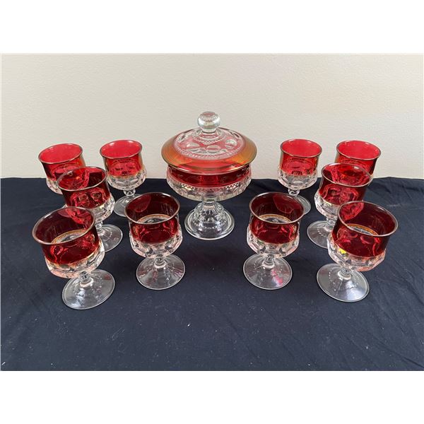 Kings Crown Ruby Glasses