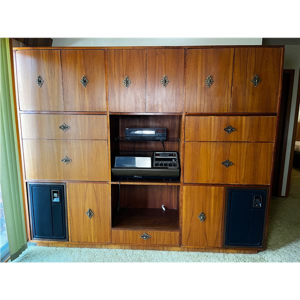 Mid Century Entertainment Wall Unit