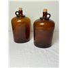 Image 1 : 2 Vintage Amber Glass Jugs