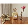Image 1 : Brass Decor& Pinapple Candle Holder,