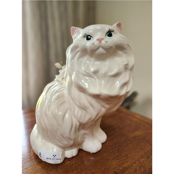 Porcelain Cat Statue 14T