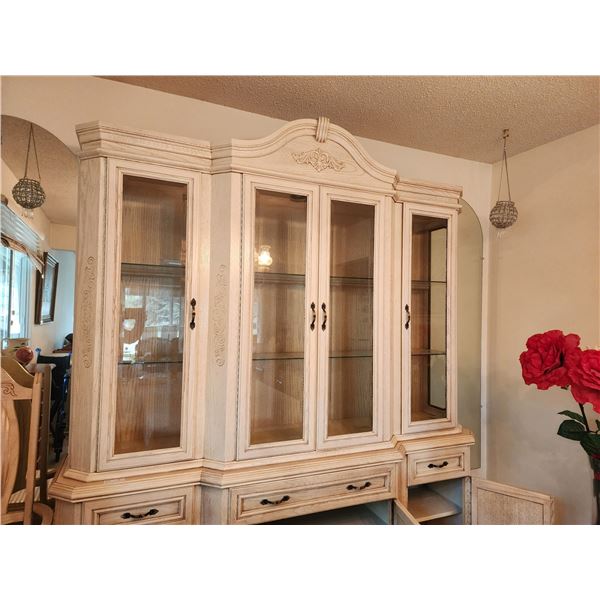 French Provincial China Cabinet 88L x 16D x 87T