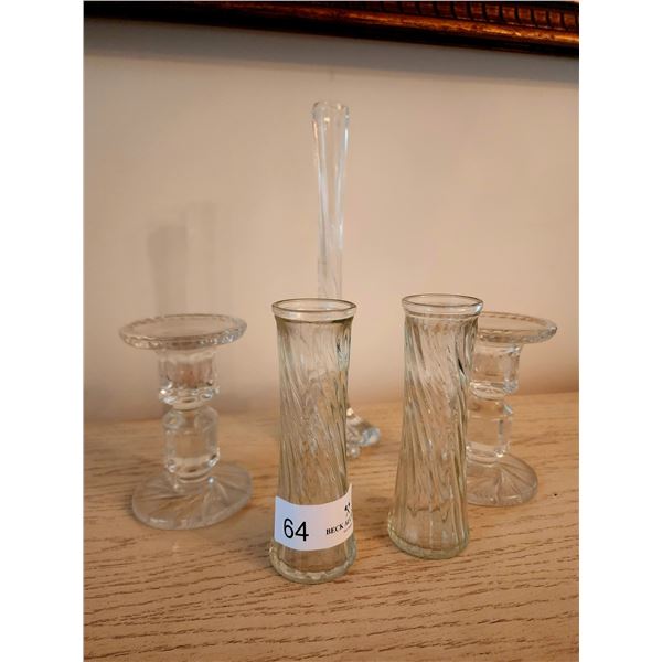 Glass Vases & Candle Holder Collection 12T