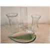 Image 1 : Glass Vases & Serving Tray