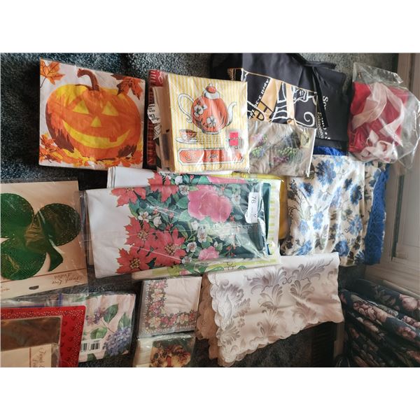 Collection of Napkins and Tablecloths
