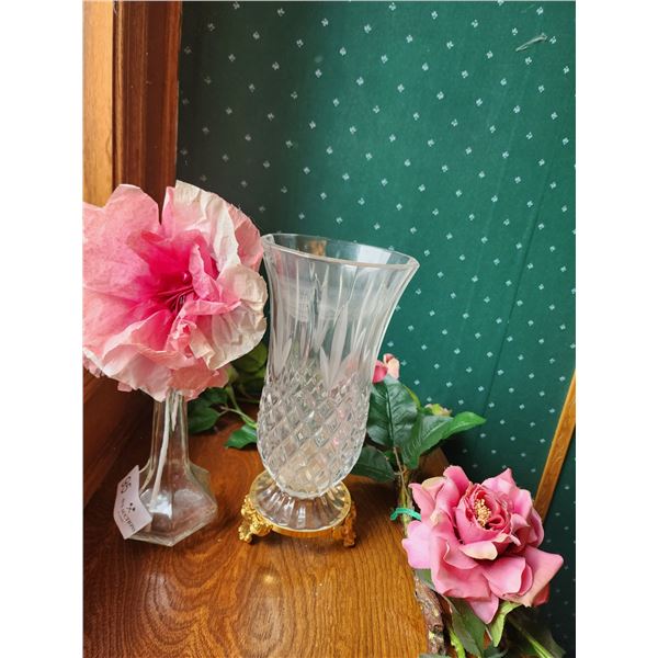 Silk Flower Vine and Vase