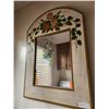 Image 1 : Decorative Mirror WIth Silk Flowers