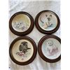 Image 1 : Set 4 Painted Harrison Cat Plates