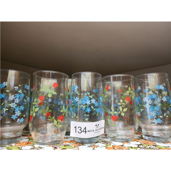 Hand Painted Approx 22 Pieces Juice Glasses