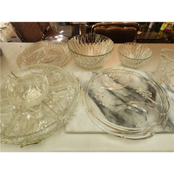 Glass Serving Plate Collection