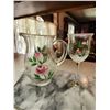 Image 1 : Hand Painted Juice Jug & WIne Glass