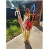 Image 1 : Decorative Brass Umbrella Stand With Umbrellas