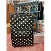 Image 1 : Large Polka Dot Luggage With Travel Make Up Case