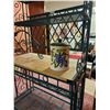Image 3 : Metal Kitchen Stand With Wine Rack & Cookie Jar