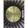 Image 2 : Vintage Look Syraco Starburst Wall Clock - Battery Operated 22" Wide
