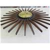 Image 4 : Vintage Look Syraco Starburst Wall Clock - Battery Operated 22" Wide
