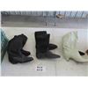 Image 1 : 3 Pairs of Ladies Boots  - Sz 6.5 + 7.5 + Mystery Size