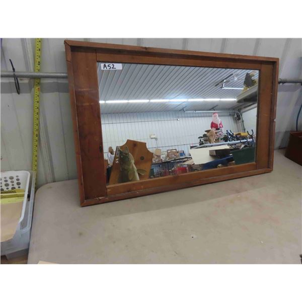 Rustic Wood Framed Large Wall Mirror 26 X 45 McSherry Auction Rustic wood framed large wall mirror 26 x 45 mcsherry auction