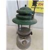 Image 7 : Coleman Model 236 Green Top Chrome Base Coal Oil Lantern