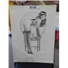 Image 1 : Steve Woron Betty Page Print 1990 17" x 23" 
