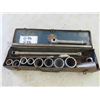 Image 1 : Indestro Tools Socket Set 3/4" Drive with Metal Case - Largest 1 5/8" - Missing A Few