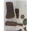 Image 3 : HBC Fur Trade Tools + Axes, Fish Weights + Other Interesting Items from Mid 1800's 