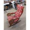 Image 2 : Antique Rocking Chair with Really Wild Upholstery