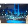 Image 2 : Mirrored New York Skyline Motion Light - Water Moves 13" x 16" 