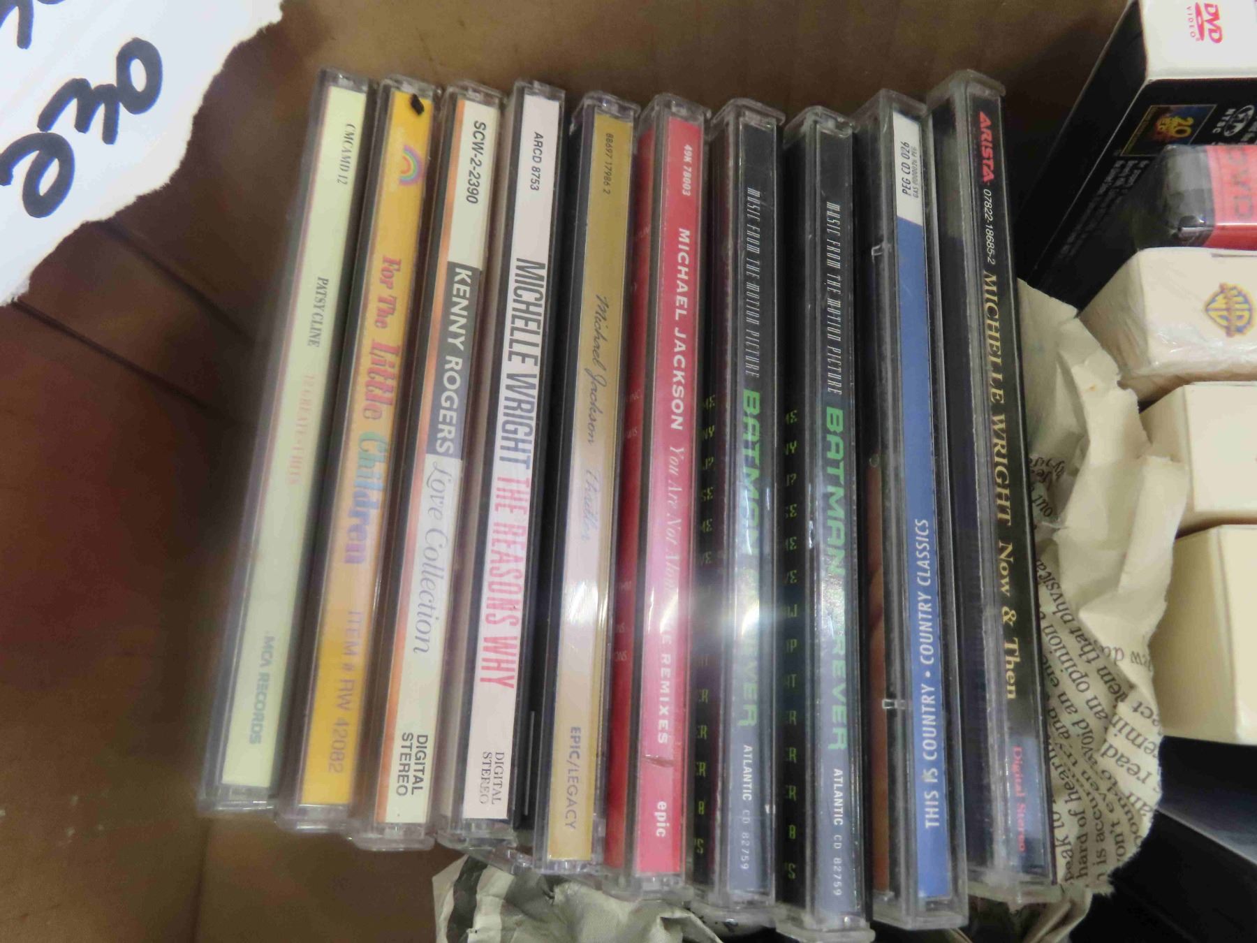 DVDs, CDs, VHS