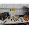 Image 1 : Tool Box, 2 Sets of Casters, Odds n Ends of Hand Tools, Screwdriver, Wrenches,