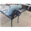 Image 2 : Wrought Iron Bench with Cushions 46" wide