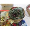 Image 2 : Large Assortment of Christmas Decorations ; Wreaths, Flowers, plus more