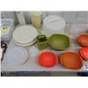 Image 2 : Large Assortment of Vintage Tupperware ; Cake Taker, Veggie Tray, Bowls, 