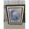 Image 2 : 2 Shadow Box Style Framed Pictures - Farmyard Picture Framed - All By Same Artist -