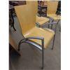 Image 2 : 5 Funky Metal Frame Wooden Seat Waiting Room Chairs - 2 Arm Chairs, Armless 