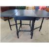 Image 2 : Antique Gate Leg Table Painted Black 31" x 36" x 53" 