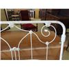 Image 2 : Antique Steel/ Wrought Iron Bed Frame + Rails 47" Wide