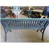 Image 3 : Wooden Oark Bench with Cast Steel Ends 49" Wide