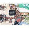 Image 1 : Walk Behind Yard Tractor with Plow Attachment