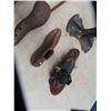 Image 3 : Vintage Cobblers Tools ; Shoe Stretcher, Cast Iron Shoe Anvils + Stand