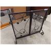 Image 1 : Metal Folding Fireplace Screen 30" x 34" 