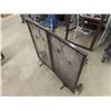 Image 2 : Metal Folding Fireplace Screen 30" x 34" 