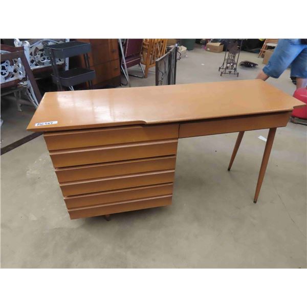 Very Solid Wooden Desk- Mid Century Look