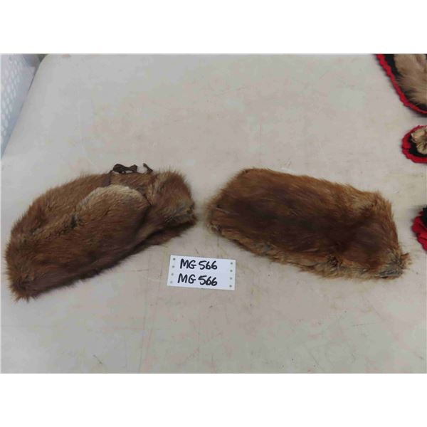 2 Vintage Fur Hats - Beaver??