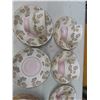 Image 2 : Colclough Made in England Bone China ; 6 Lunch Plates, 4 Cups + 5 Saucers,