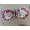 Image 2 : Queen Anne - Lady Alexander Rose - 4 Cups + Saucers + 3 Plates