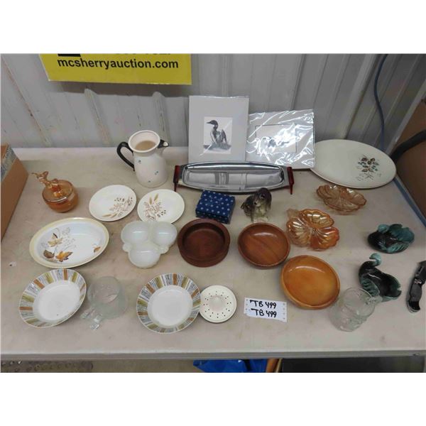 Mid Century Grab Bag, Serving Tray, Dishes, Bowls, Ornaments, plus more