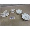 Image 1 : Paragon " Morning Rose" Bone China ; 5 Fruit Nappies, (10) 6" Plates, 1 Gravy